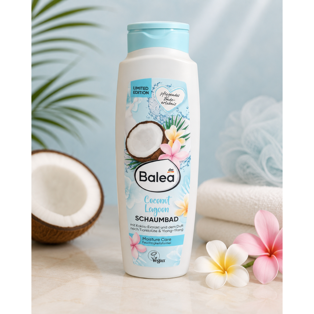 Balea Coconut Lagoon – Bain Moussant (Édition Limitée)